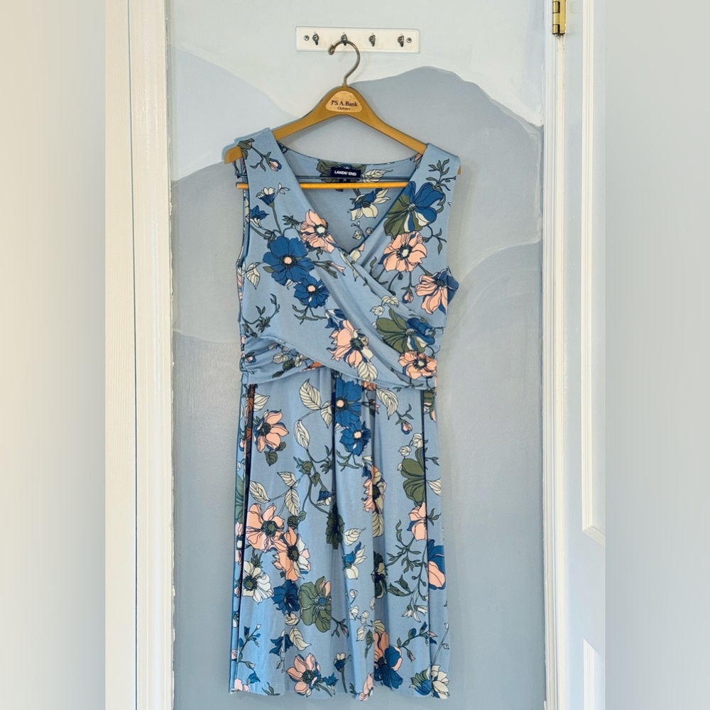 Lands’ End Cotton Pima Floral Sundress